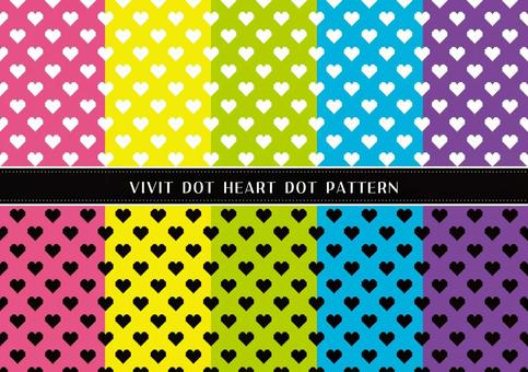Illustration, heart, dot, polka dot, 