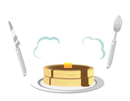 Pancake 2, panqueca, bolo, panqueca, JPG, PNG and AI