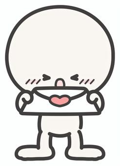 ラブレターを渡すシンプルな人物 ラブレター,人物,渡す,手紙,差し出す,かわいい,イラスト,素材のイラスト素材