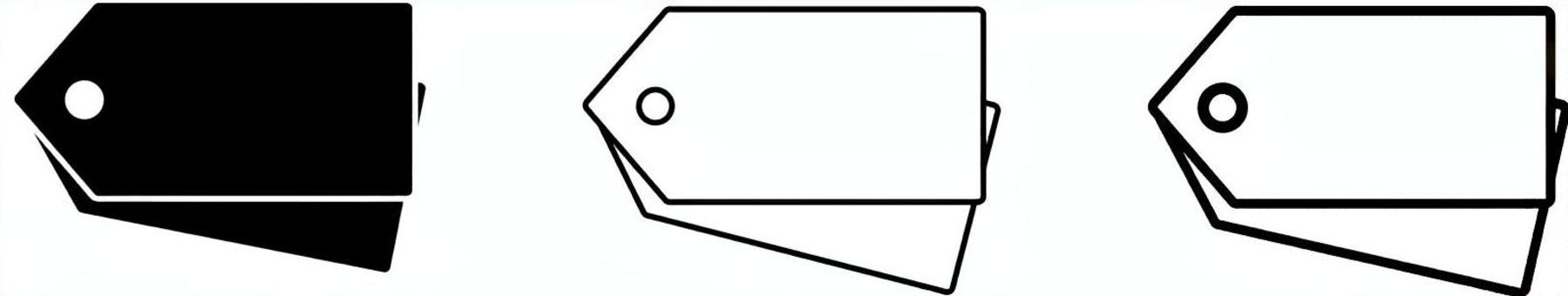 Illustration, टैग, विभिन्न, चिह्न, 