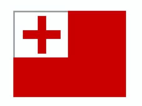 トンガ トンガ,国旗,掲揚,軍旗,弔旗,イラストのイラスト素材