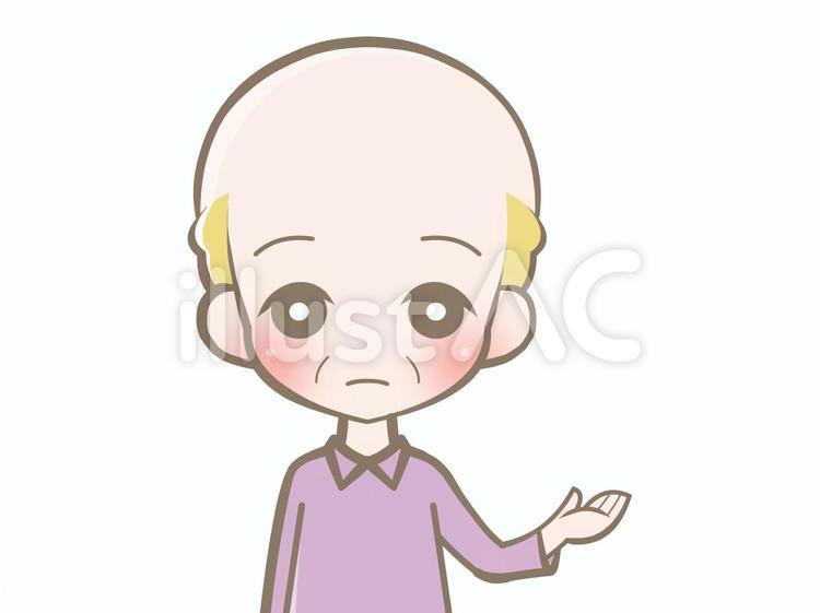 高齢者-示す-無表情210519 おじいさん,無表情,示すのイラスト素材