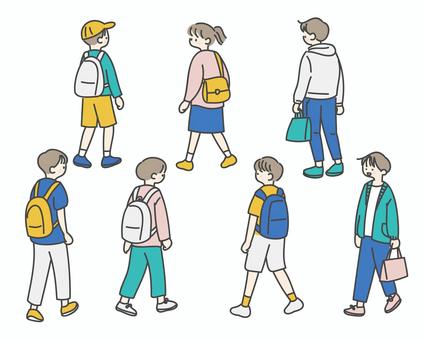 Illustration, child, primary school students, middle school students, 