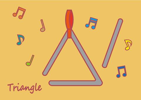 Illustration, triangle, instrument, percussion instrument, 