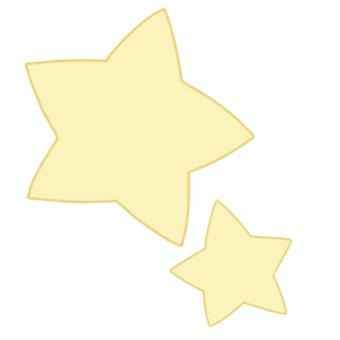 お星さま(デフォルメ) 星,星柄,ゆるい,手描き,フリーハンド,フォルメ,シンプル,かわいい,手書き,ラフのイラスト素材