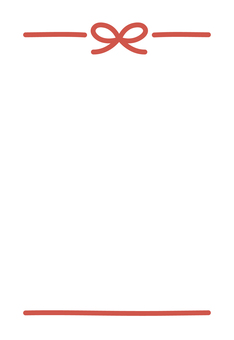 水引のフレーム 正月 年賀状素材 水引,年賀状,正月,お正月,背景,フレーム,手描き,おしゃれ,デザイン,枠のイラスト素材