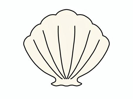 Illustration, schalentiere, schale, strand, 