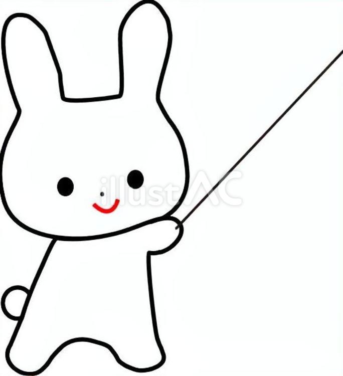 うさぎが授業をしているイラスト うさぎ,ウサギ,兎のイラスト素材