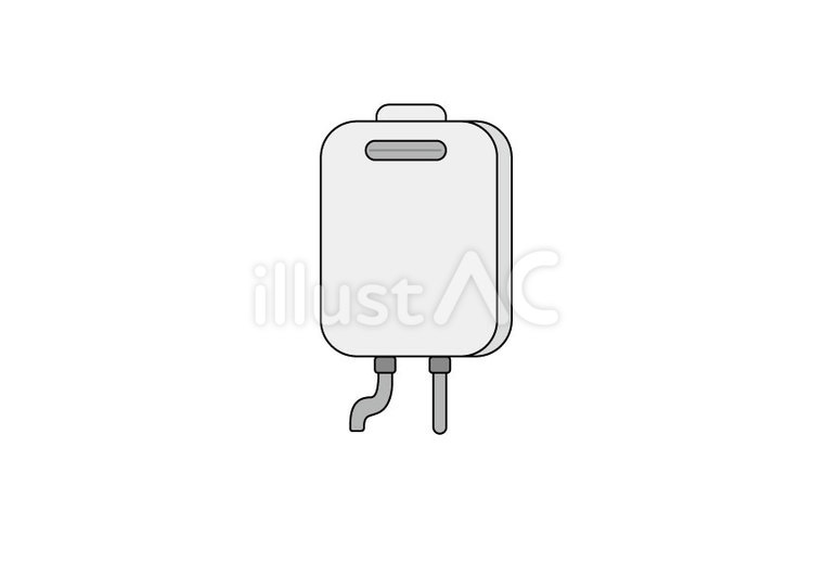 ガス給湯器 ガス,給湯器,熱源機のイラスト素材