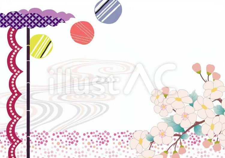 フレーム 桜,和柄,和風のイラスト素材