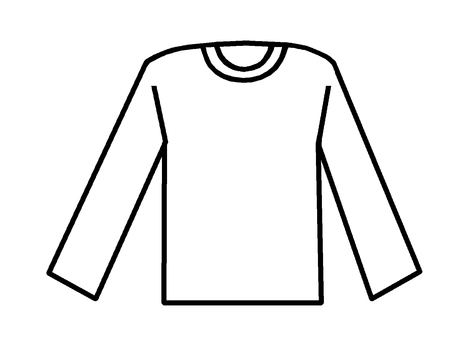 長袖シャツ 長袖シャツ,上着,衣類,服,トレーナー,イラストのイラスト素材