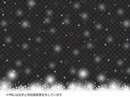 エフェクト　雪の世界　 背景,壁紙,雪,夜,市松模様,結晶,冬,エフェクト,幻想的のイラスト素材