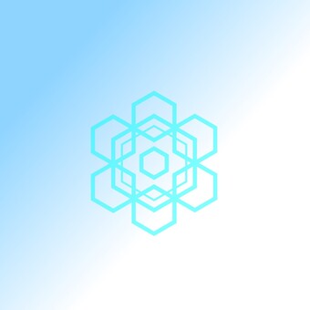 Illustration, snow, crystal, light blue, 