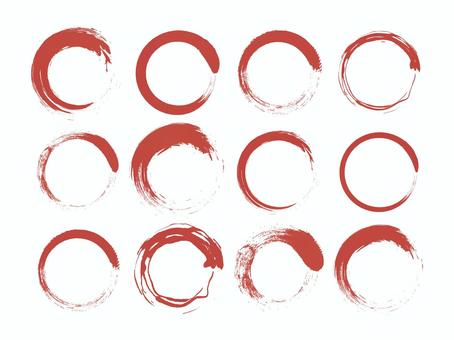 brush round red, JPG, PNG and AI brush round red, लेखनी, गोली, लाल, JPG, PNG and AI