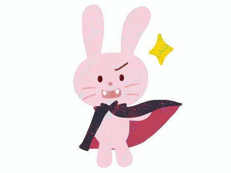 Illustration, rabbit, dracula, vampire, JPG and PNG