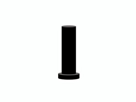 Illustration, silhouette, rubber pole, reflective pole, 