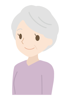 A simple elderly woman with a smile, JPG, PNG and AI A simple elderly woman with a smile, female, old age, senior citizens, JPG, PNG and AI