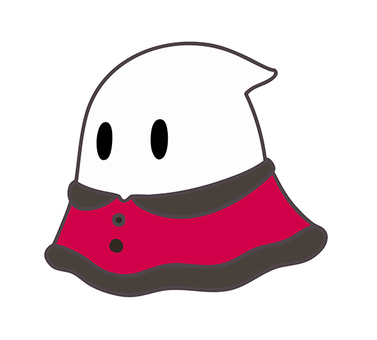 ケープを着るおばけ ハロウィン,おばけ,オバケ,かわいい,秋,シンプル,可愛い,10月,イベント,子供向けのイラスト素材