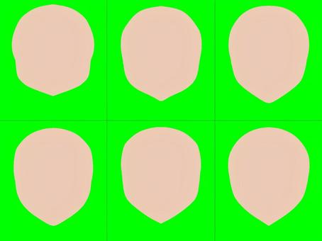 組みキャラ:輪郭3 輪郭,ファンタジー,萌え,組み立て,2次元のイラスト素材