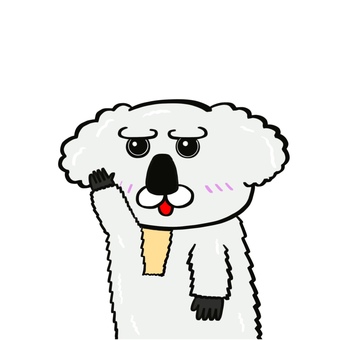 またね またね コアラ,かわいい,動物,キャラクター,またね,バイバイ,イラストのイラスト素材