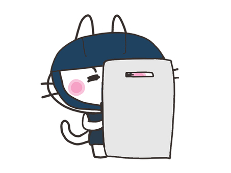 猫の機動隊 猫,防御,機動隊,盾,隠れる,pop調,手描き,挿絵,ワンポイント,素材のイラスト素材