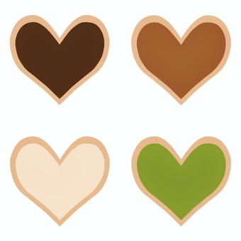 Heart-shaped cookie set, JPG and PNG Heart-shaped cookie set, cookie, sweets, set, JPG and PNG