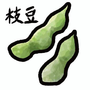 Green soybean, edamame, food, appetizers, JPG, PNG and AI