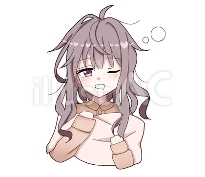 ミニキャラ女子 眠い