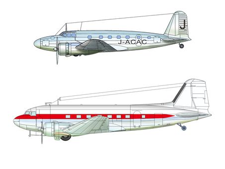 輸送機 輸送機,プロペラ,乗り物,昔,古いのイラスト素材