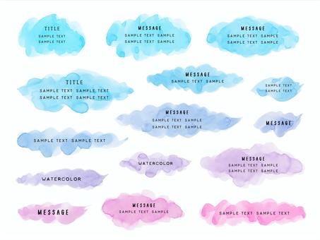 Watercolor material drawn with blue and purple paint, JPG, PNG and AI Watercolor material drawn with blue and purple paint, cat banyu, tangan digambar, pigura, JPG, PNG and AI