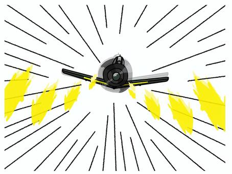 ゼロ戦 ゼロ戦,飛行機,空,零式艦上戦闘機,乗り物,撃つ,pop調,挿絵,ワンポイント,素材のイラスト素材