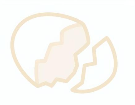 卵の殻のイラスト 卵の殻,殻,卵,ごみ,ゴミ,生ゴミ,可燃ゴミ,燃えるゴミ,手描き,イラストのイラスト素材