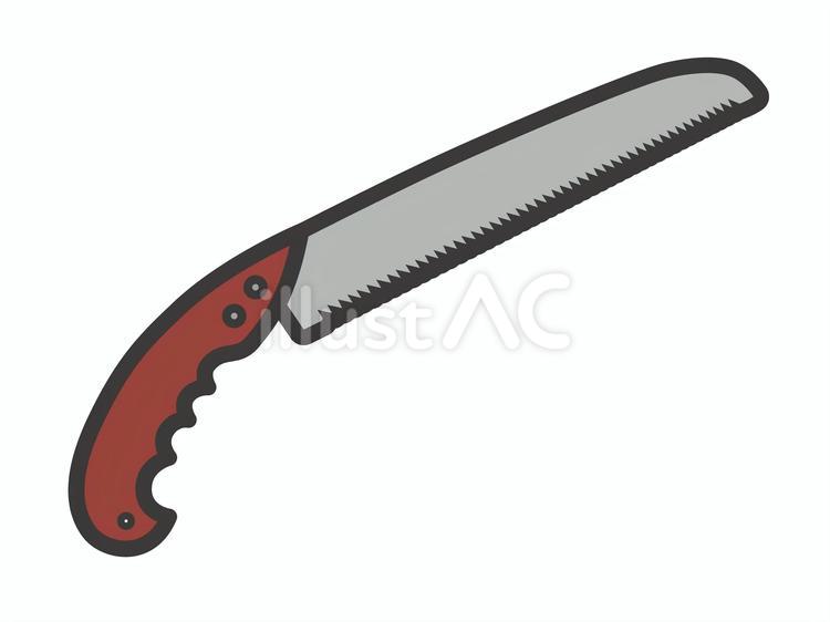 ノコギリ07 ノコギリ,工具,刃物のイラスト素材