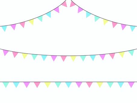 Illustration, garland, decoration, flag, 