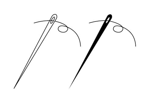 Illustration, tailor needle, needle, tailor props, 