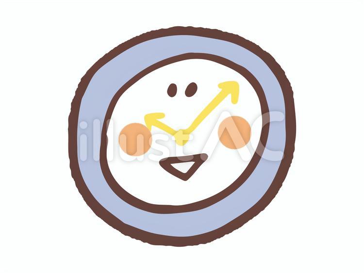 時計のイラスト 時計,インテリア,かわいいのイラスト素材