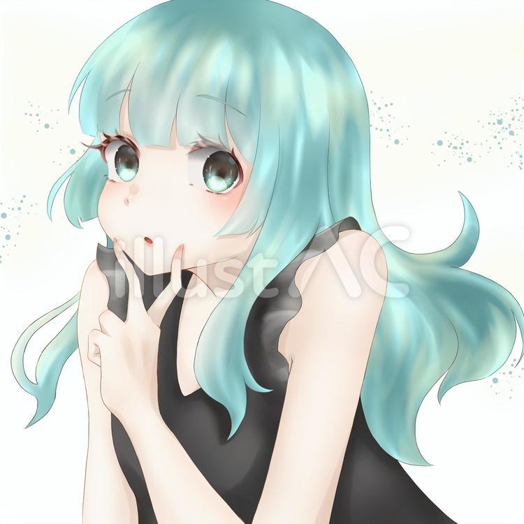 女の子 女の子,アイコン,女子のイラスト素材