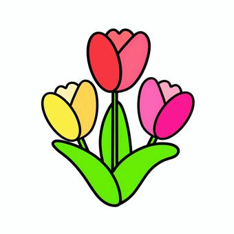 かわいいポップな花アイコン