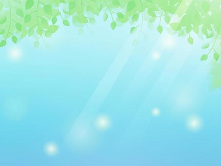 Refreshing blue sky fresh green, JPG and AI Refreshing blue sky fresh green, refreshing, blue sky, fresh green, JPG and AI