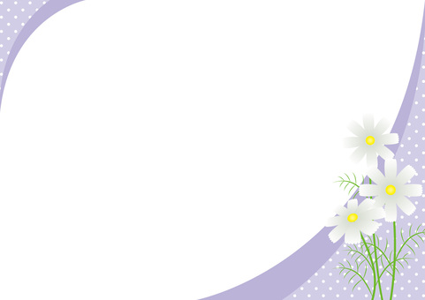 かわいいあしらい紫色コスモス かわいいあしらい紫色コスモス 秋,背景,花のイラスト素材