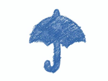クレヨン風の手描きの傘 クレヨン風の手描きの傘 クレヨン,ラフ,落書き,傘,アイコン,手書き,絵日記,雨,天気,装飾のイラスト素材