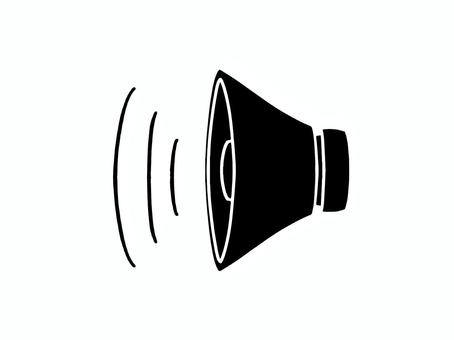 スピーカー スピーカー,シルエット,マーク,装置,音響,on,鳴る,アイコンのイラスト素材