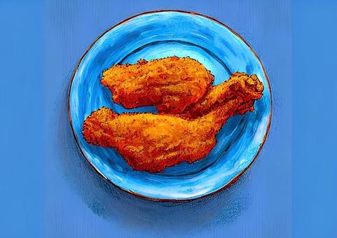 Illustration, fried chicken, izakaya, delicious, 