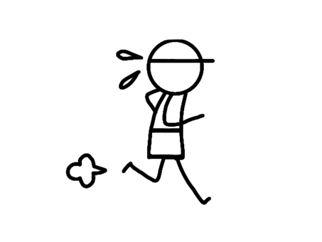 ジョギング ジョギング,運動,徒競走,走る,運動会,競争,フルマラソン,ハーフマラソン,競技のイラスト素材