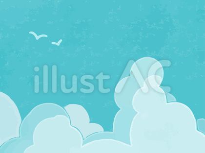 夏 入道雲の背景