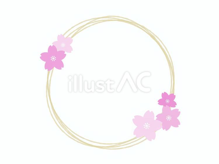 桜フレーム 桜,花,フレームのイラスト素材