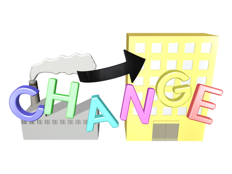 転職の文字・イメージ 転職,ビジネス,就職,change,ビル,企業,工場,文字,会社のイラスト素材