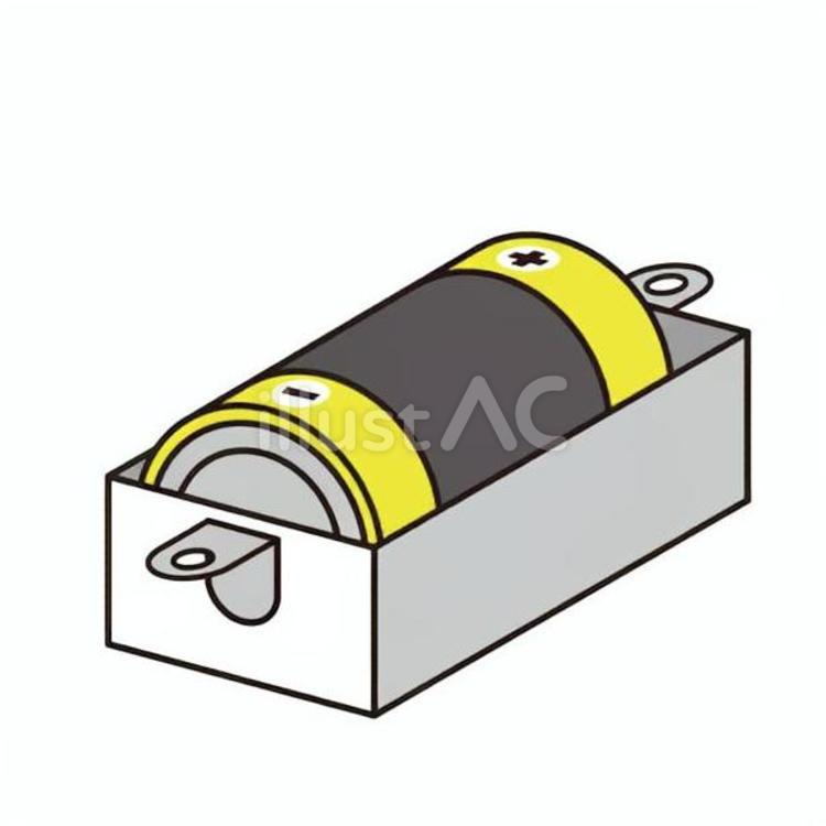 乾電池と乾電池ホルダー ホルダー,電池ボックス,乾電池のイラスト素材