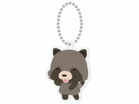 狸のアクリルキーホルダー アクリルキーホルダー,たぬき,動物,かわいい,グッズのイラスト素材