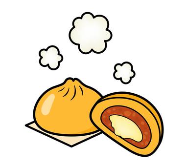 ピザまんのアイコン ピザまんのアイコン ピザまん,食べ物,中華,蒸し,饅頭,中華まん,点心,飲茶,ピザ,チーズのイラスト素材